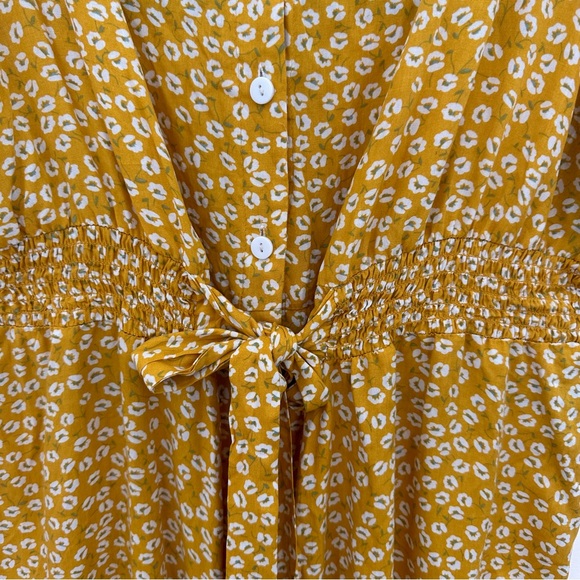 πΈ3/$12 SHEIN dress size 1X, yellow floral perfect conditions - Picture 12 of 14